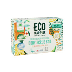 Natural Bar Soap Cleansing Zest Lemon Eco Warrior Body Scrub bar 100g