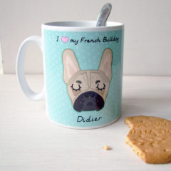 Geometric Personalised Ceramic Cat Bowl Personalised Pet Mugs