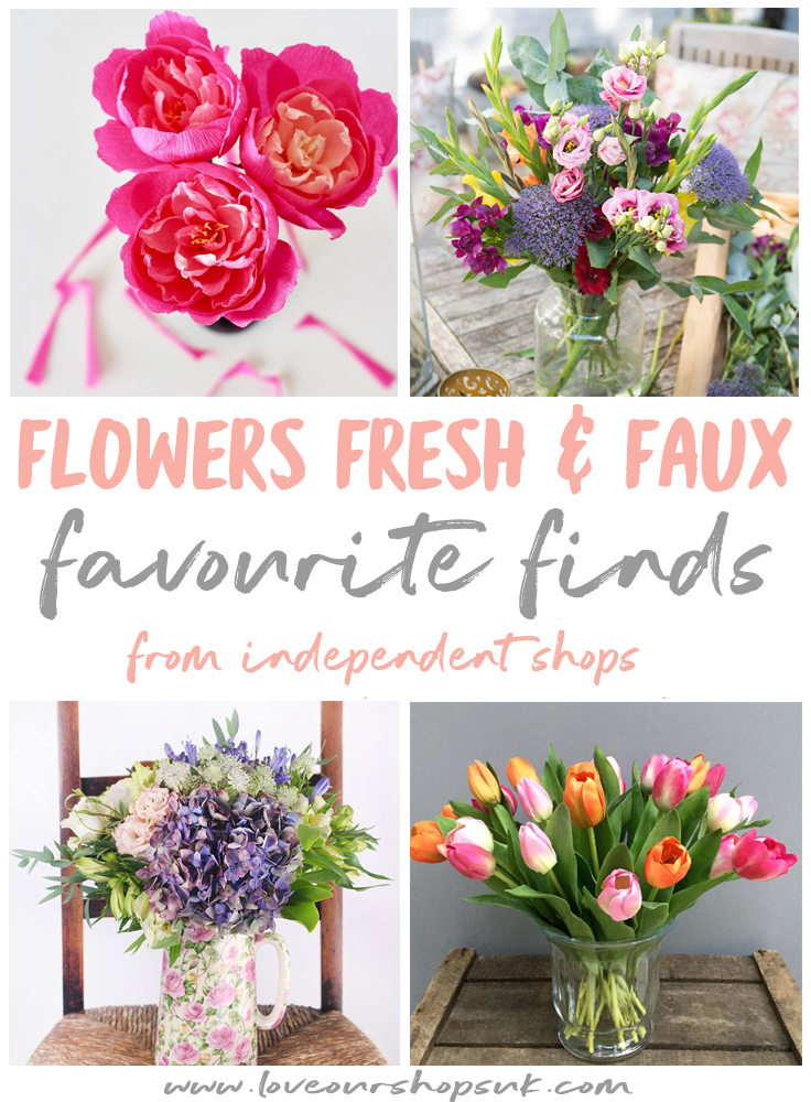 Flowers from independent shops. Sharing independent shops at Love Our Shops UK