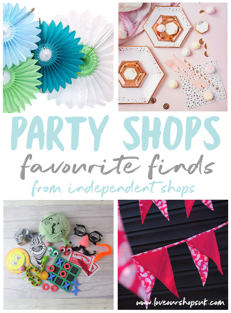 Party Shops selling great party supplies. sharing independent shops online at Love Our Shops UK