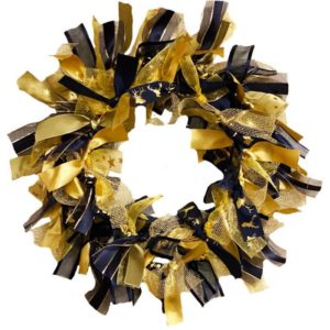 Simply Ribbons Gold & Navy Wreath kit. Simply Ribbons Christmas selection. Ribbons to buy online. Christmas Ribbon. Independent Shops online at Love Our Shops UK.