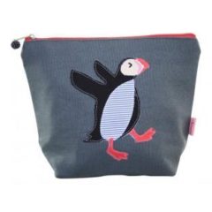 Cordelia’s House of Treasures Dancing Puffin Cosmetic Purse (large)
