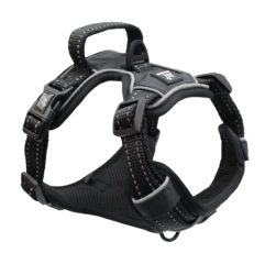 Pawshtails Black No-Pull Dog Harness