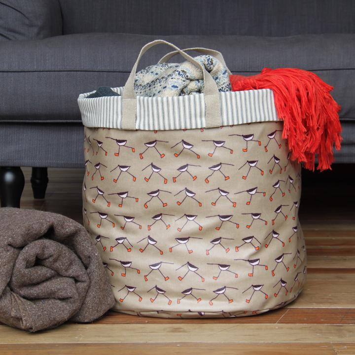 Poppy Treffry oyster catcher storage basket. Sharing independent shops online at Love Our Shops UK shopping directory.