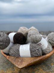 Slouchy beanie hat knitting kit Soft aran weight pure wool yarn in 100g balls