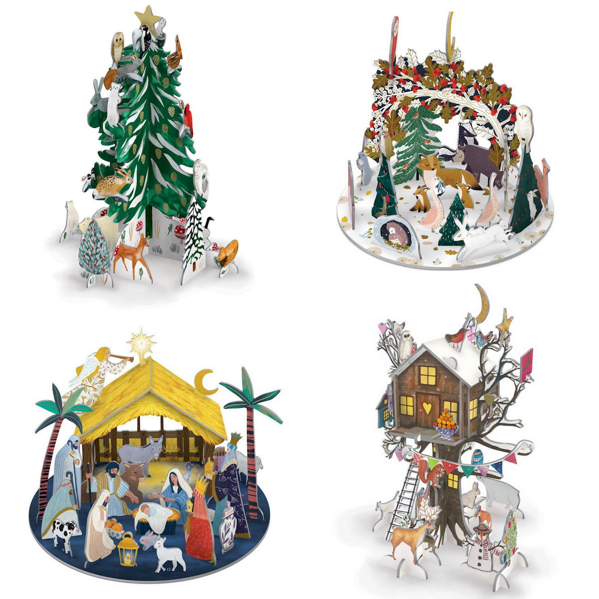 Seasons Green pop and slot advent calendar. Independent gift shop at Love Our Shops UK.