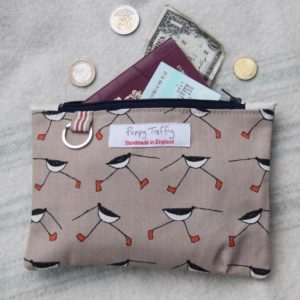 Poppy Treffry Oystercatcher Flat Purse. Independent shops at Love Our Shops UK shopping directory