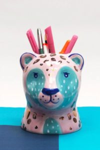 Belle Modelle Savannah Leopard Pot. Valentines Day Gifts 2021 UK. Sharing independent shops at Love Our Shops UK shopping directory.