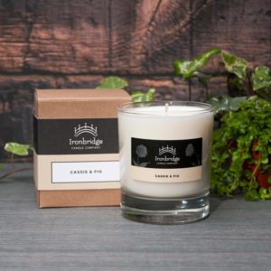 Ironbridge Candles cassis and fig candle. Sharing independent shops at Love Our Shops UK shopping directory.