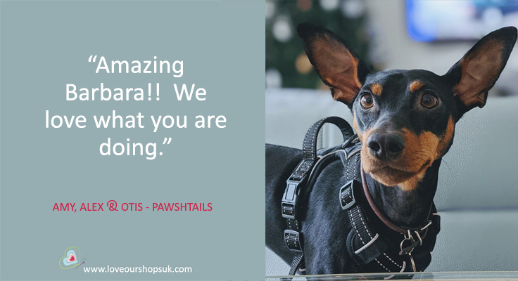 Testimonial for Love Our Shops UK by Pawshtails
