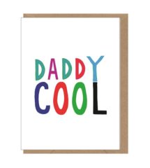 Rainbow Party Streamers Daddy Cool Mini Card