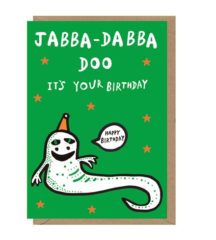 Happy Birthday Sausage Card Jabba Dabba Birthday Card