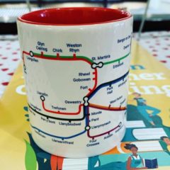 Bilingual Weekly Planner Notepad Oswestry Metro Mug