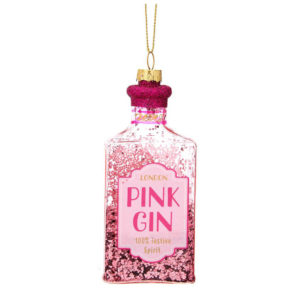 Belle Modelle Sass and Belle Pink Gin Christmas Decoration