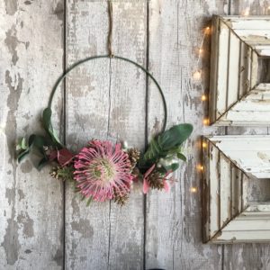 Sister Sister Faux floral wreath