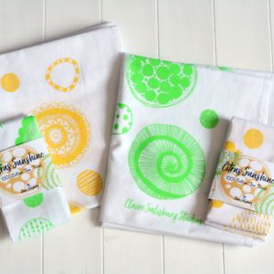 Claire Salisbury Studios Citrus Sunshine tea towel set