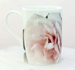 Blush Roses in a Jug Elizabeth Casson – English Fine Bone China Mug