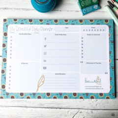 Wild Ideas Journal My Beautiful Daily Planner – A4 Recycled Paper – Great Quality