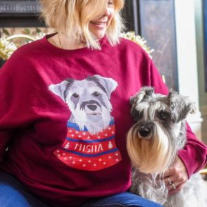 Hoobynoo dog lover personalised Christmas jumper
