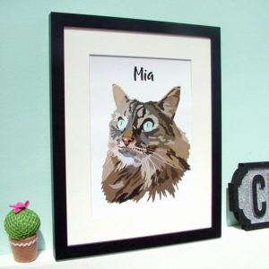 Hoobynoo Custom Cat Print