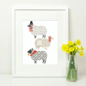 Siop Cwlwm - Welsh Sheep Print