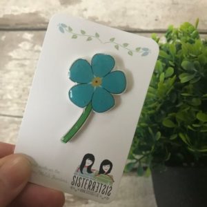 Sister Sister Forget Me Not Pin